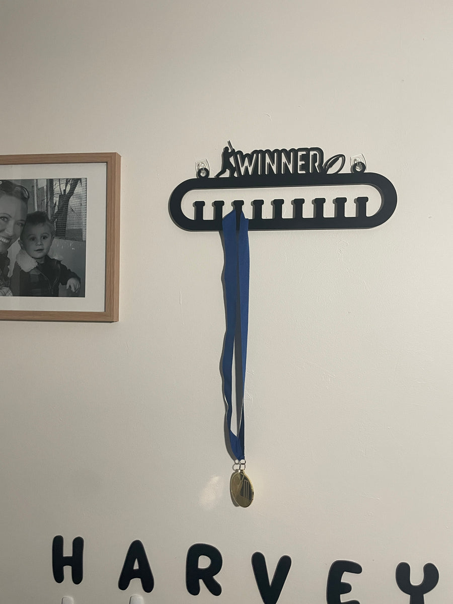 Winner 9 peg medal hanger