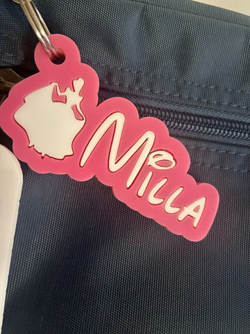 Disney-Inspired Personalised Keyring