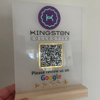 Custom Google Review QR Code Sign - Acrylic