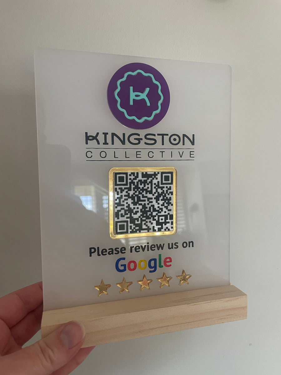 Custom Google Review QR Code Sign - Acrylic