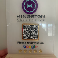 Custom Google Review QR Code Sign - Acrylic