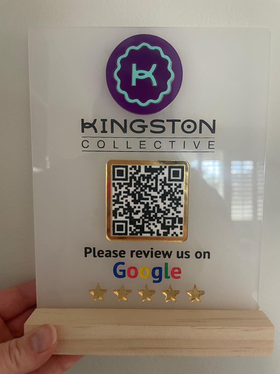 Custom Google Review QR Code Sign - Acrylic