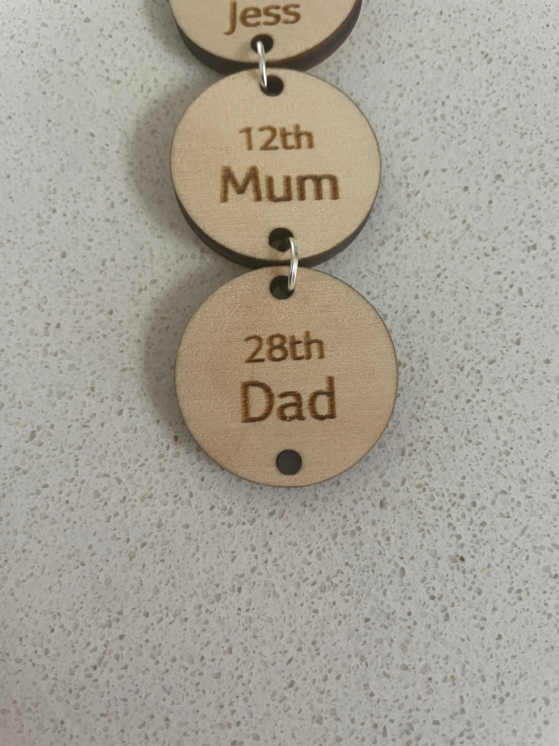 Additional name discs for Birthday Calendar Wall Hanging