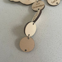 Additional name discs for Birthday Calendar Wall Hanging