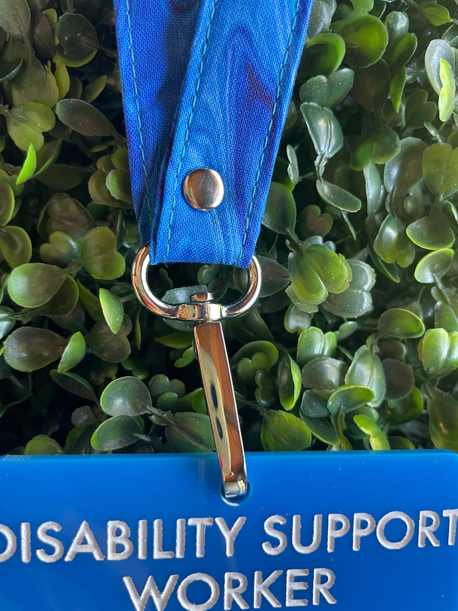 Disability Support Worker tag & lanyard