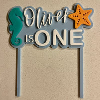 Under The Sea cake topper