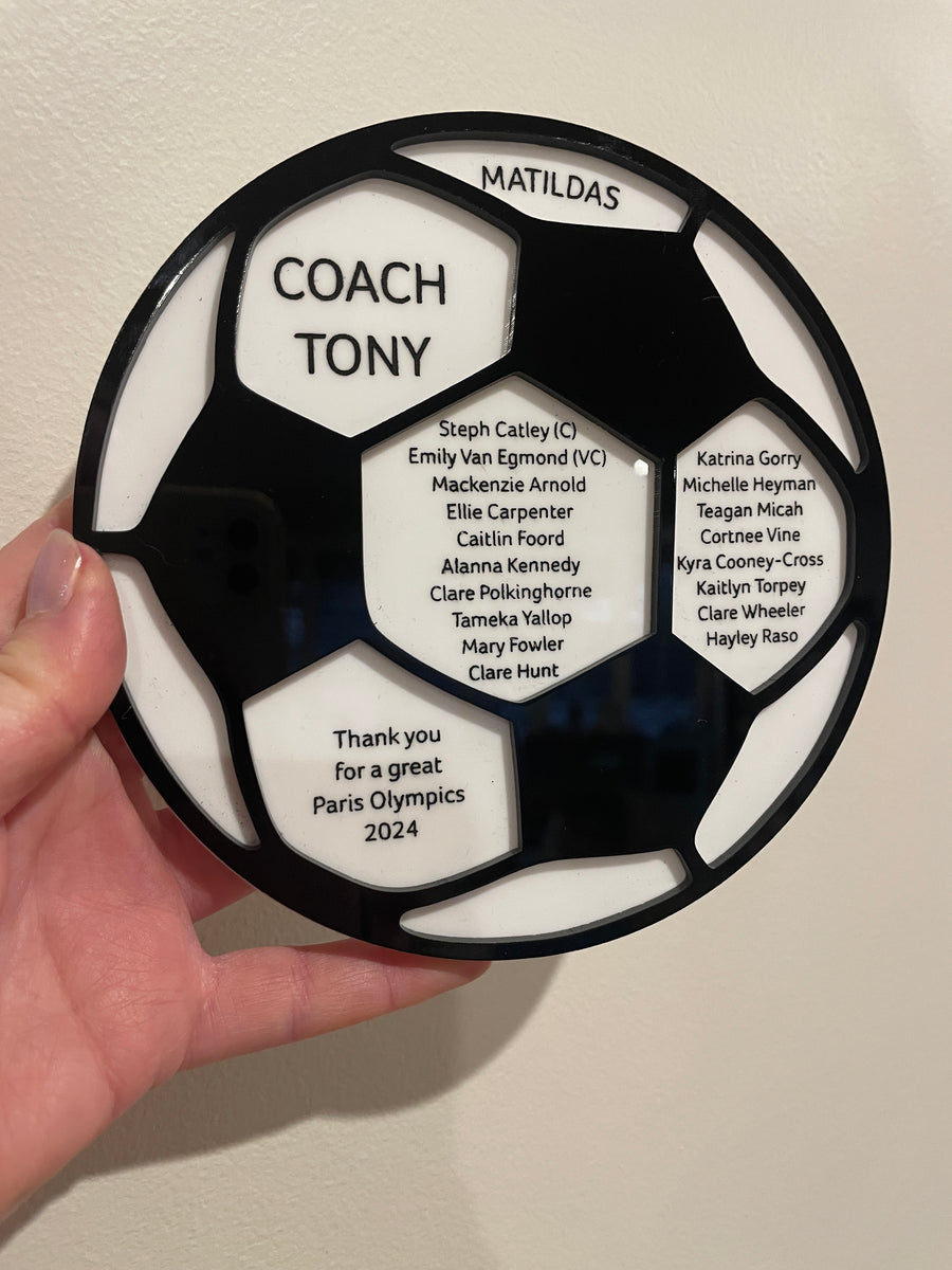 Soccer Coach Thank You Plaque