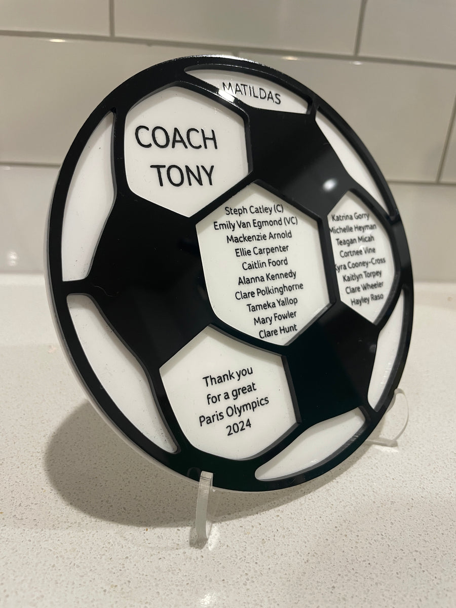 Soccer Coach Thank You Plaque