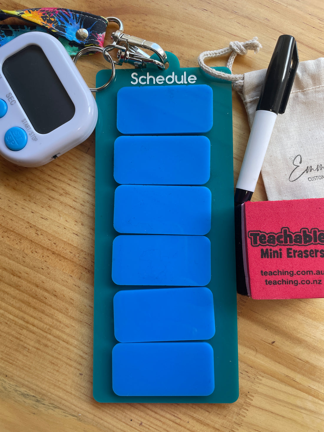 Portable Schedule & Emotional Check-In Board