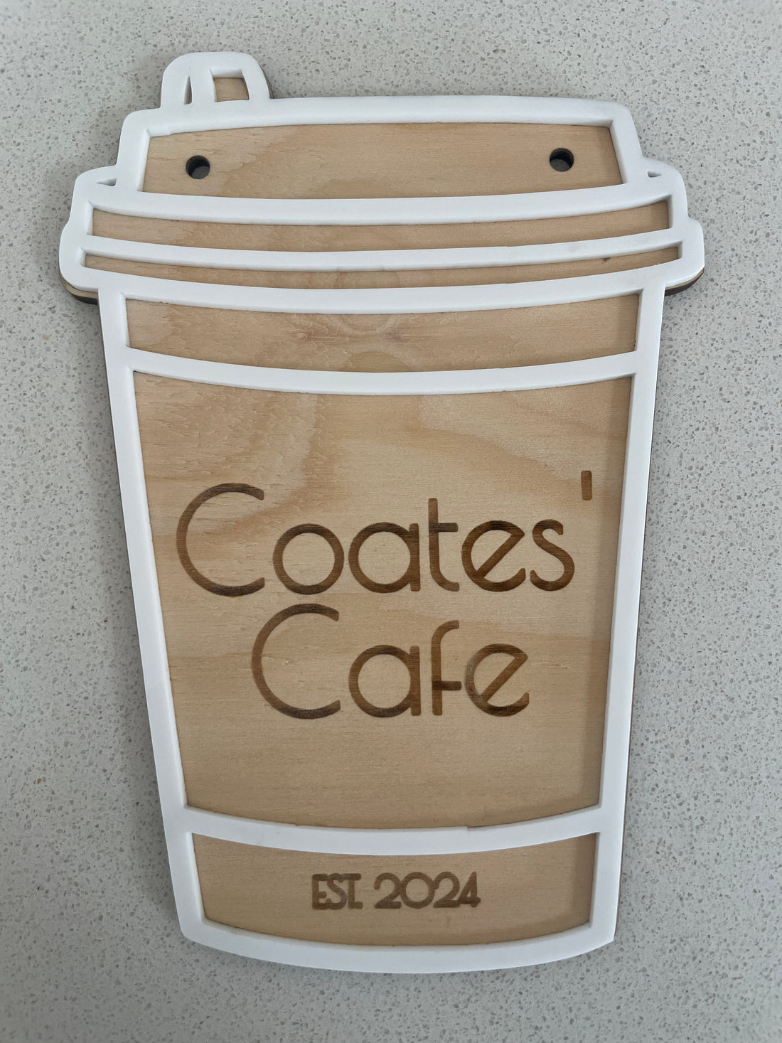 Coffee Cup Café Sign (13x18cm)