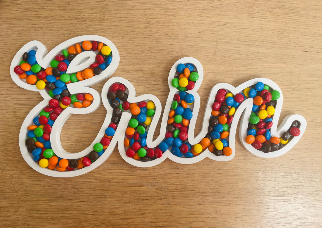 Personalised Lolly Letter Tray + Wall Art