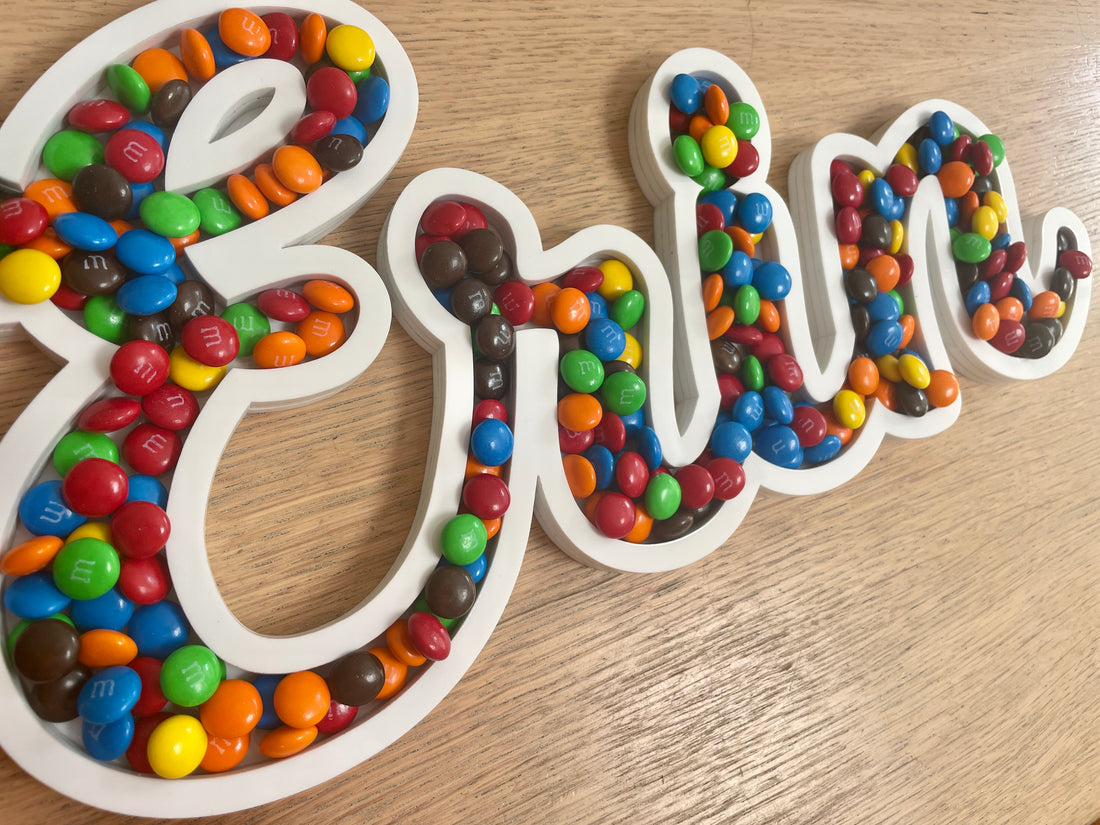 Personalised Lolly Letter Tray + Wall Art