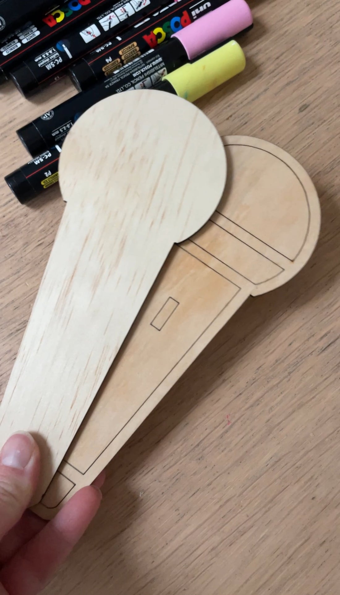 Microphone Making Craft DIY Wooden Microphone Craft – Kids Party Activity | K-Pop & Music Theme ...