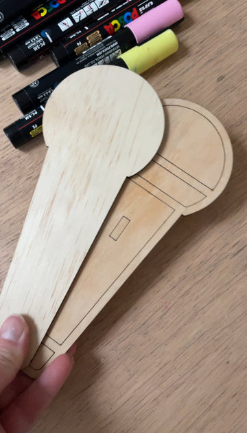 DIY Wooden Microphone Craft