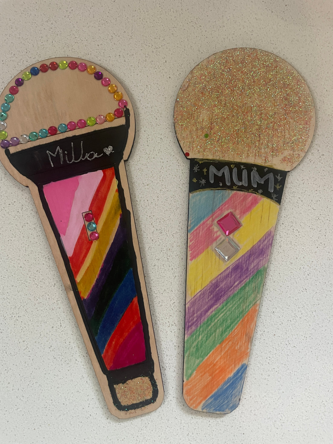 Microphone Making Craft DIY Wooden Microphone Craft – Kids Party Activity | K-Pop & Music Theme ...