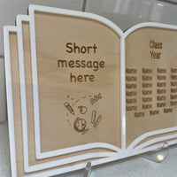 Class Book Plaque