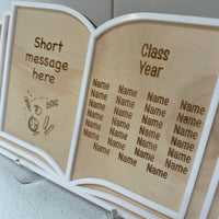 Class Book Plaque