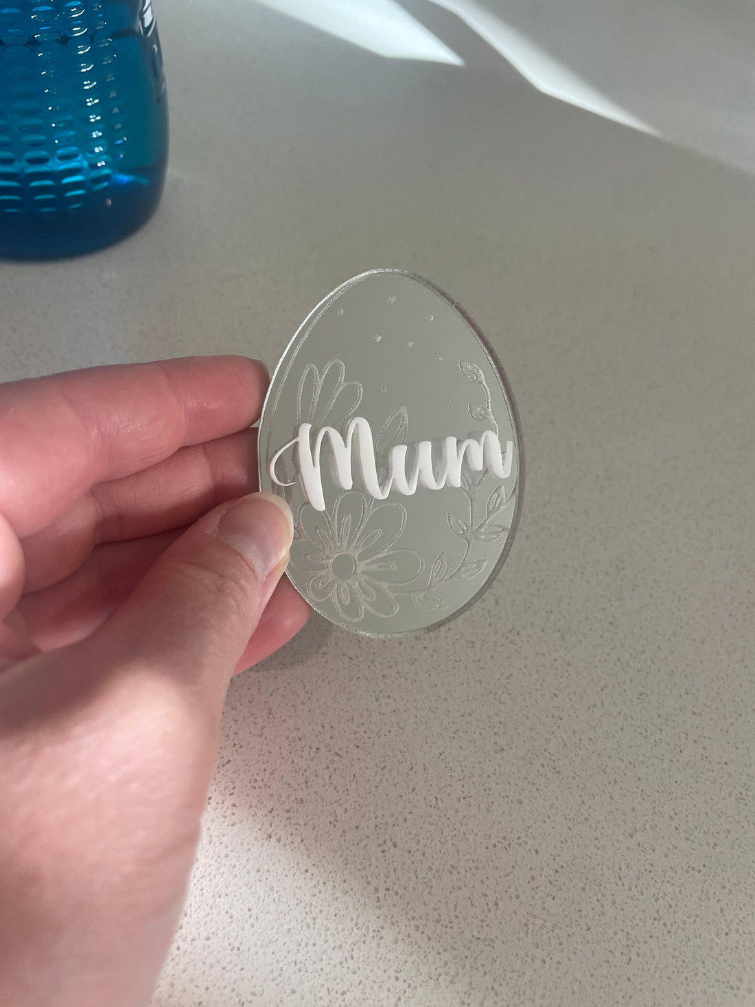 Personalised Easter Egg Table Name Decorations - Mirrored