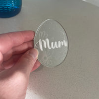 Personalised Easter Egg Table Name Decorations - Mirrored