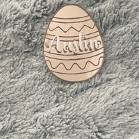 Personalised Easter Egg Table Name Decorations - Mirrored