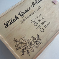 Personalised Baby Keepsake Box