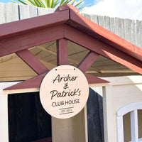 Personalised Cubby House Sign