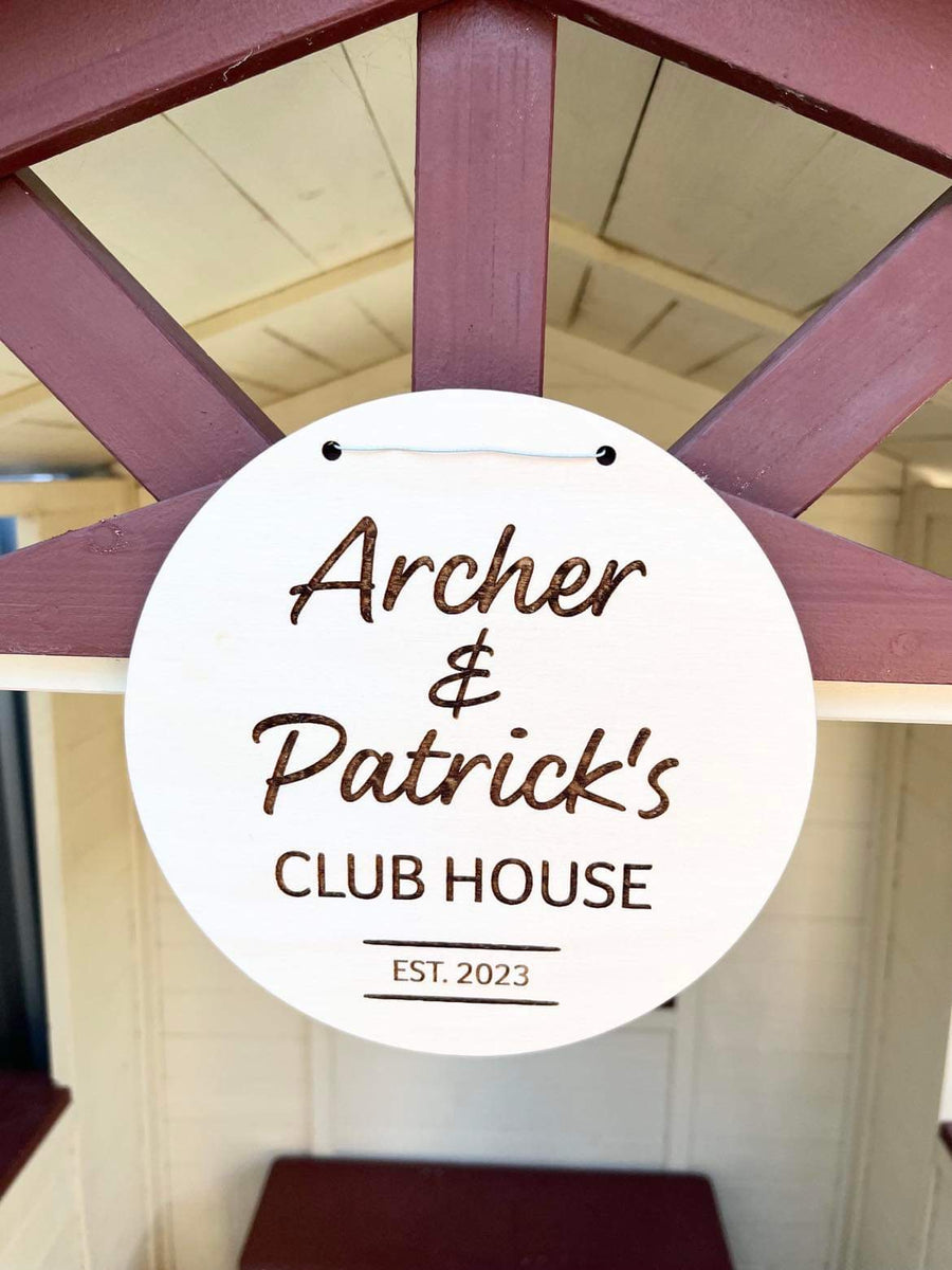 Personalised Cubby House Sign