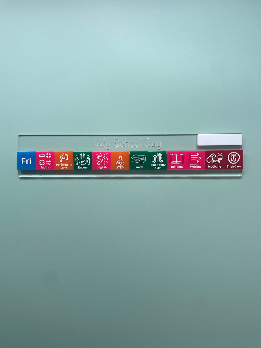 Desk Visual Schedule - For Schools – Emma Jae Custom Laser Designs