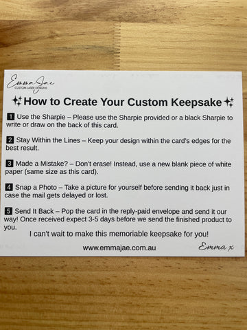 Memory Light & Handwritten/drawn Keepsake Card Kit
