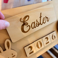 Interchangeable Holiday Photo Board | Wooden Milestone Sign | Christmas, Easter & Yearly Photo Prop