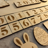 Interchangeable Holiday Photo Board | Wooden Milestone Sign | Christmas, Easter & Yearly Photo Prop