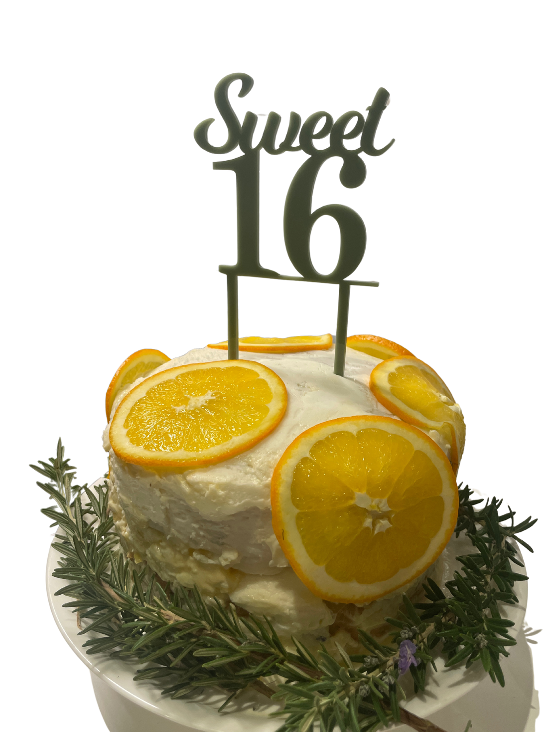 Sweet 16 Cake Topper