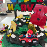 Super Mario number cake topper