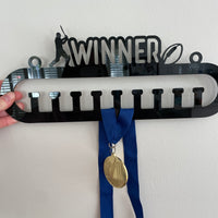 Winner 9 peg medal hanger