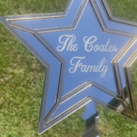 Personalised Christmas Star Tree Topper