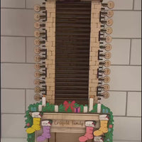 Wooden Christmas Countdown Chimney Advent Calendar