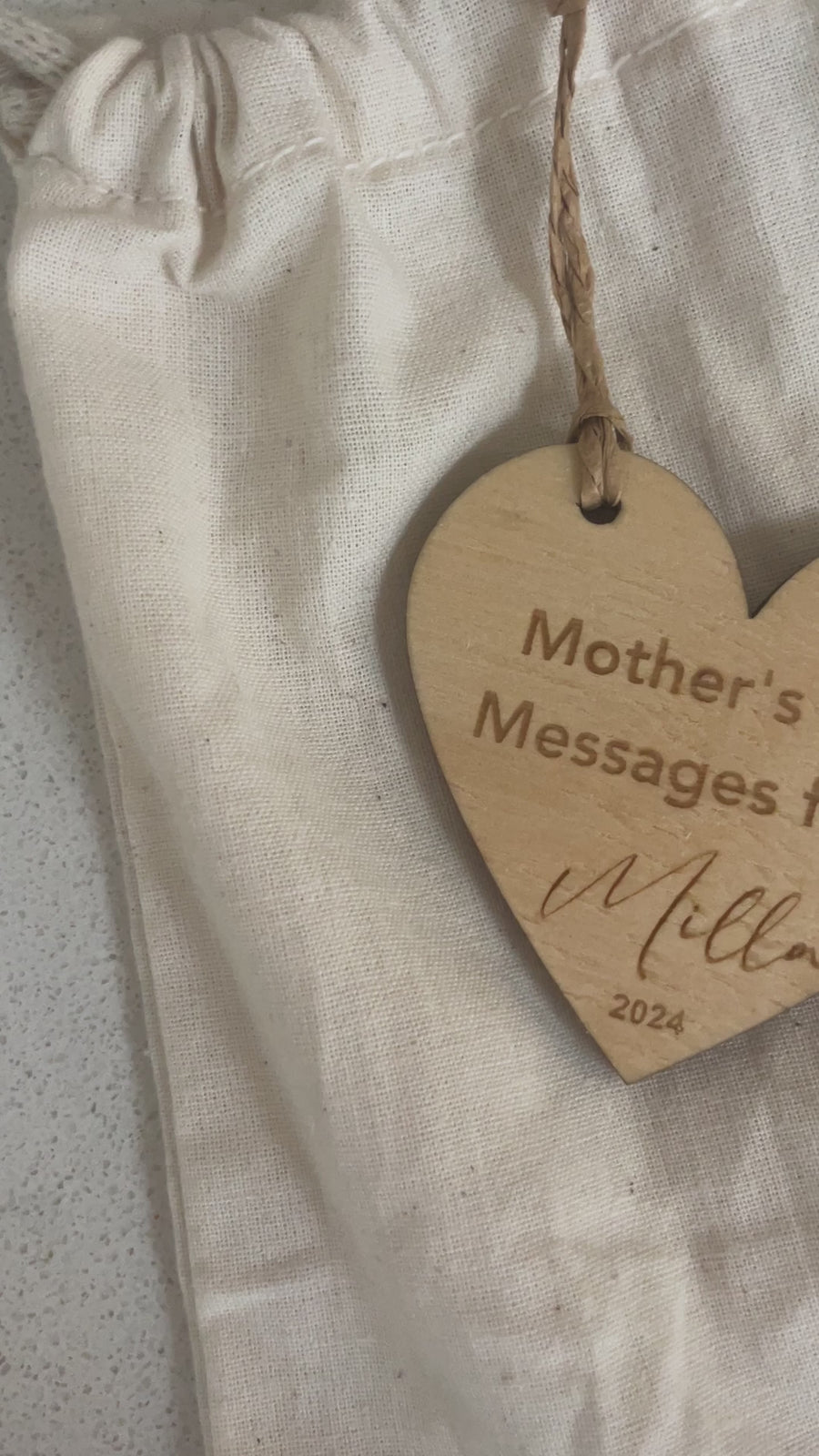 Personalised Hand Drawn or Written “Mother’s Day Messages”(x5 plus bag and disc)