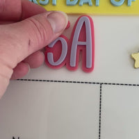 Classroom First & Last Day Board