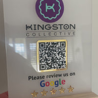 Custom Google Review QR Code Sign - Acrylic