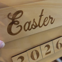 Interchangeable Holiday Photo Board | Wooden Milestone Sign | Christmas, Easter & Yearly Photo Prop