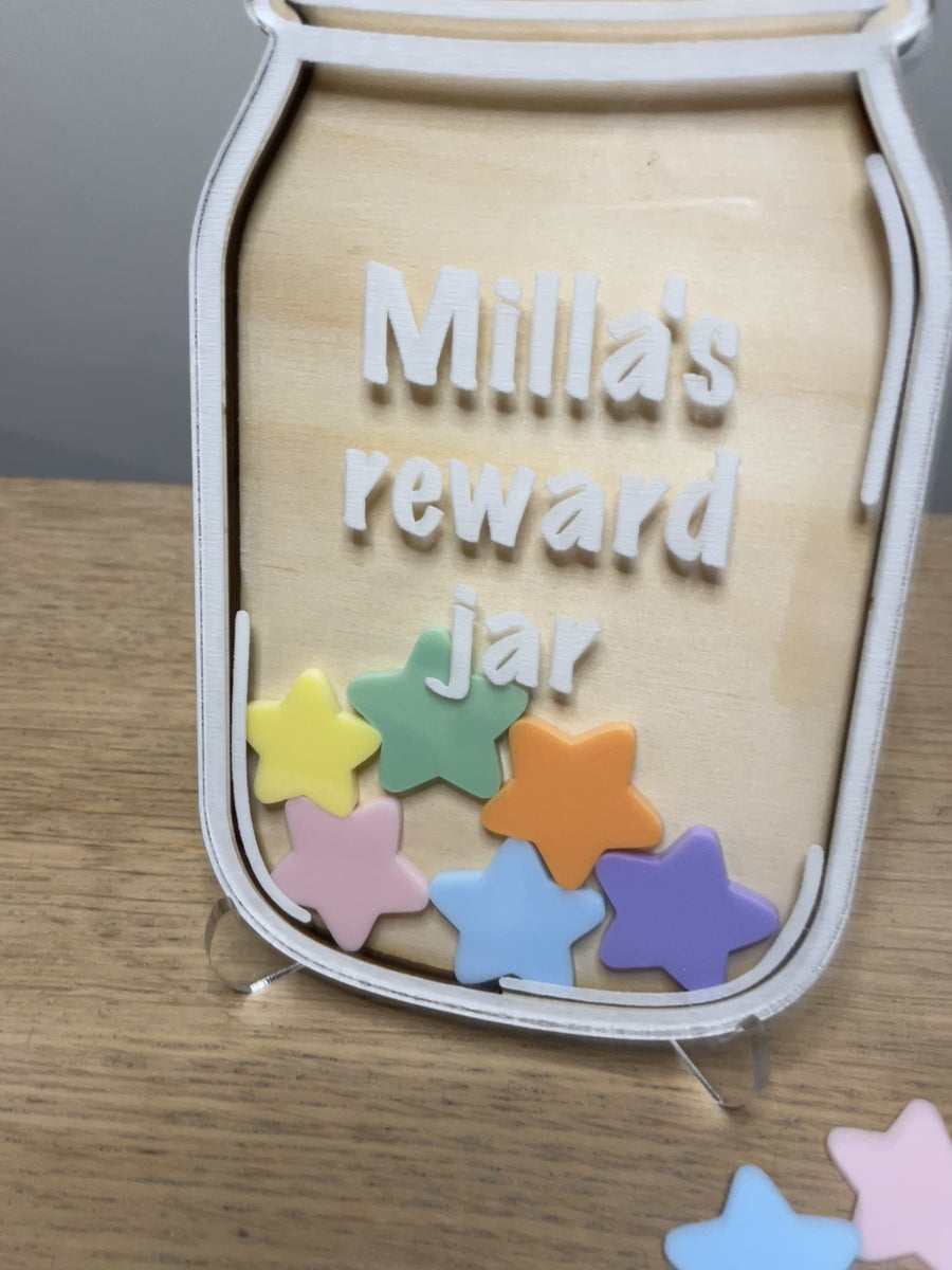 Small Personalised Reward Jar