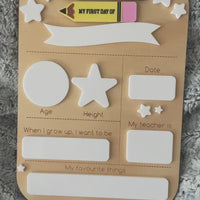 First and Last Day of School Boards - Daisies or Stars (Interchangeable name)