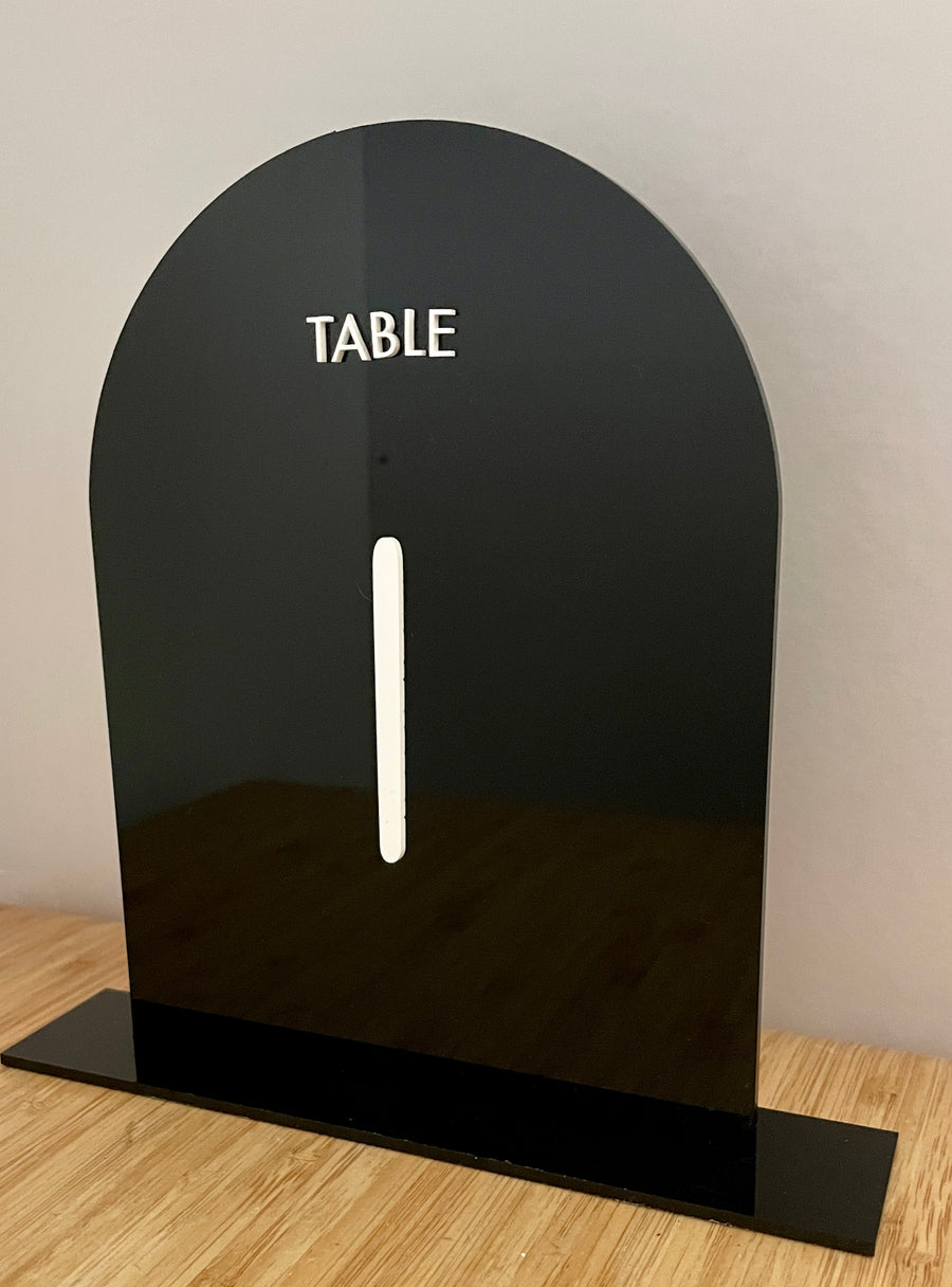 Table numbers - arch