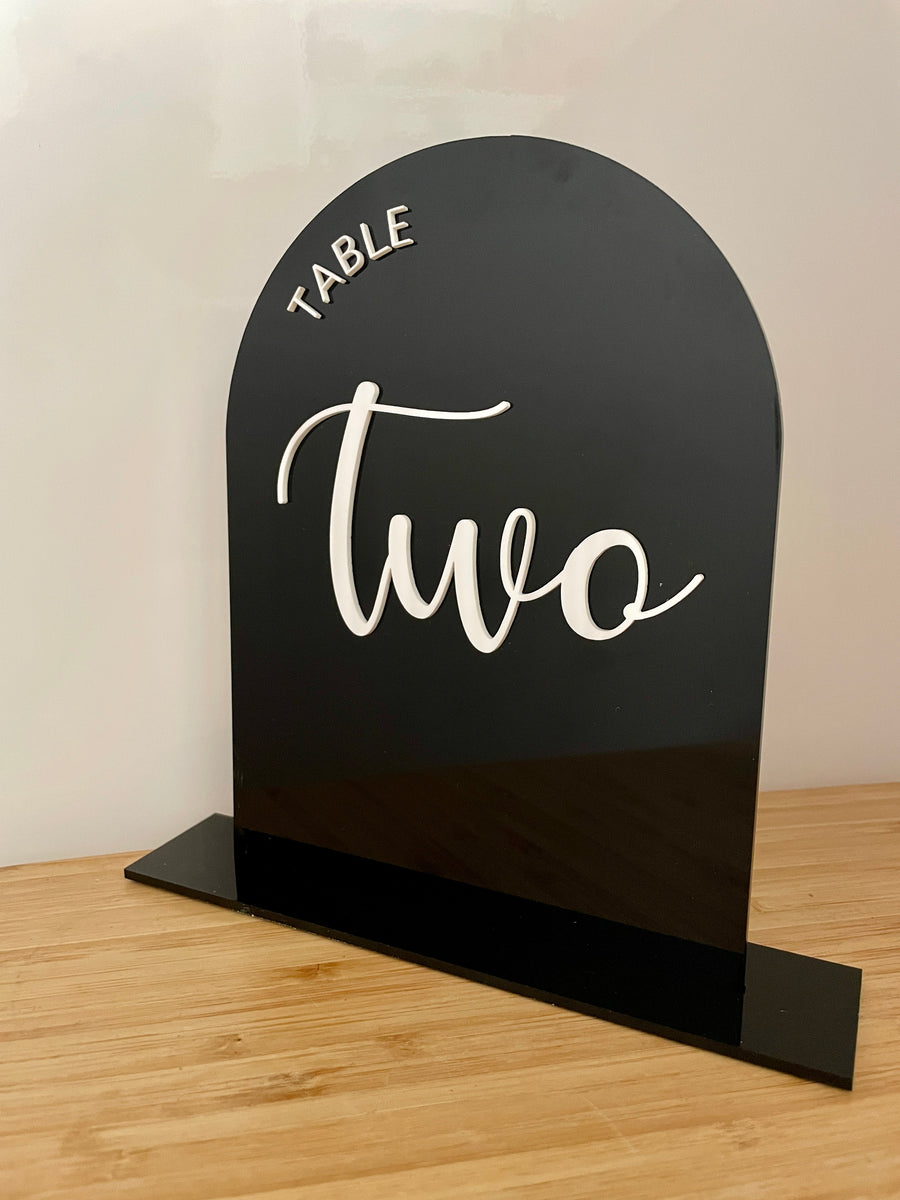 Table numbers - arch