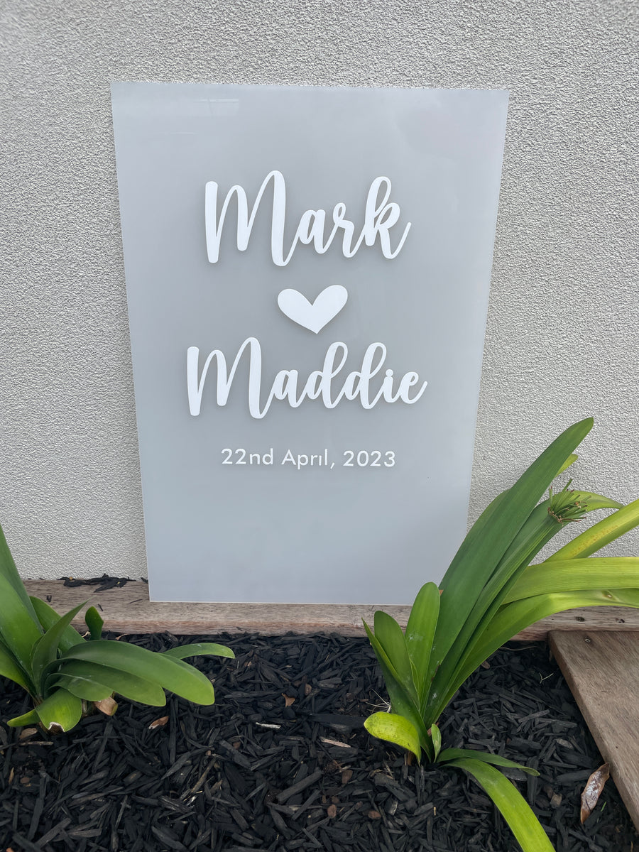 Welcome sign - rectangle – Emma Jae Custom Laser Designs