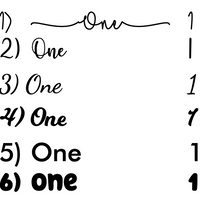 Table numbers - arch