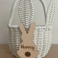 Personalised Easter bunny basket tags