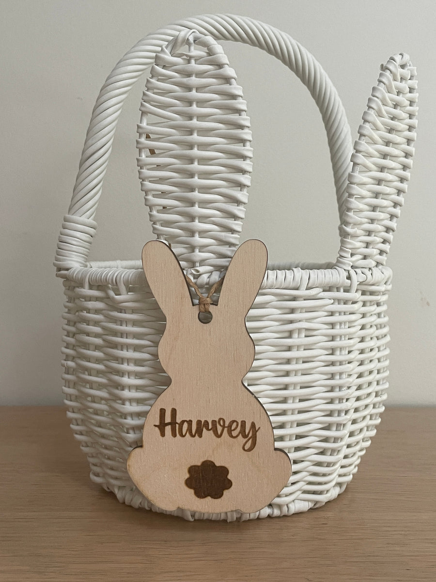 Personalised Easter bunny basket tags