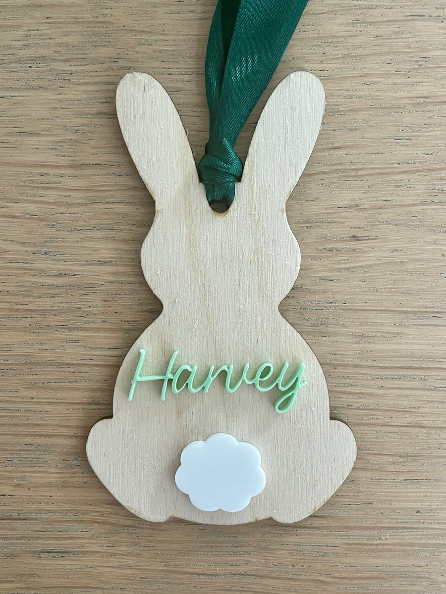 Personalised Easter bunny basket tags