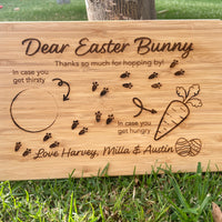 Personalised Easter Bunny bamboo board